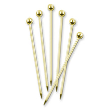 Load image into Gallery viewer, Brass Cocktail Picks | Set of 6