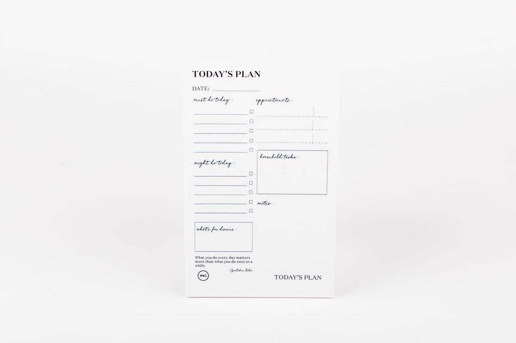 Today's Plan Sticky Notepad