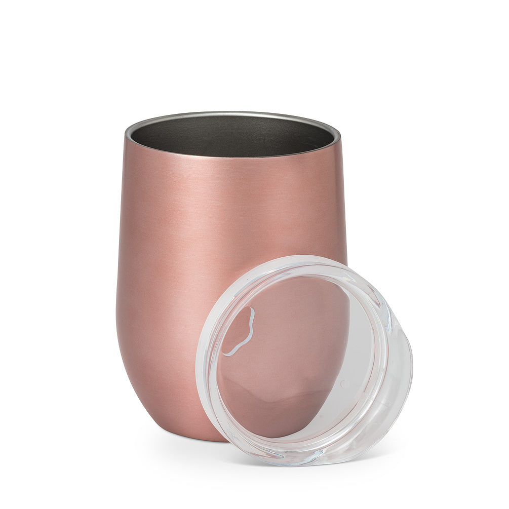 Insulated Champagne Pink Wine Tumbler